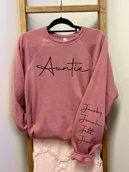 Mama-Auntie-Grandma-Grandpa Custom Sweatshirt
