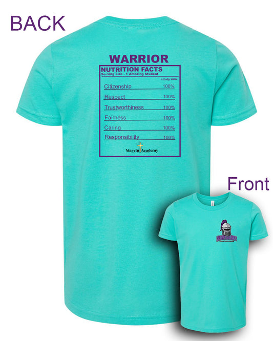 **NEW Warrior Nutrition Facts T-Shirt