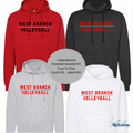 West Branch Volleyball Hoodie