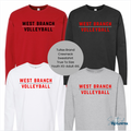 West Branch Volleyball Crewneck Sweatshirt