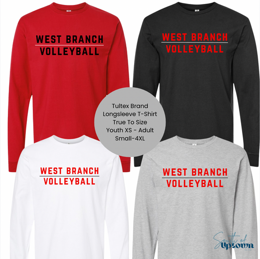 West Branch Volleyball Shortsleeve/Longsleeve
