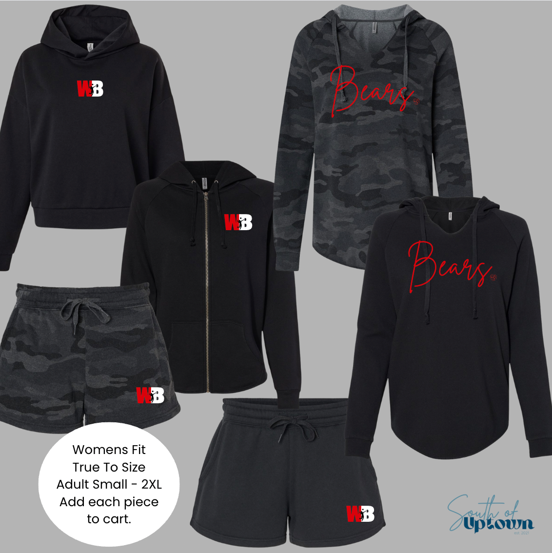 Women's Sweatshirt/Short Set