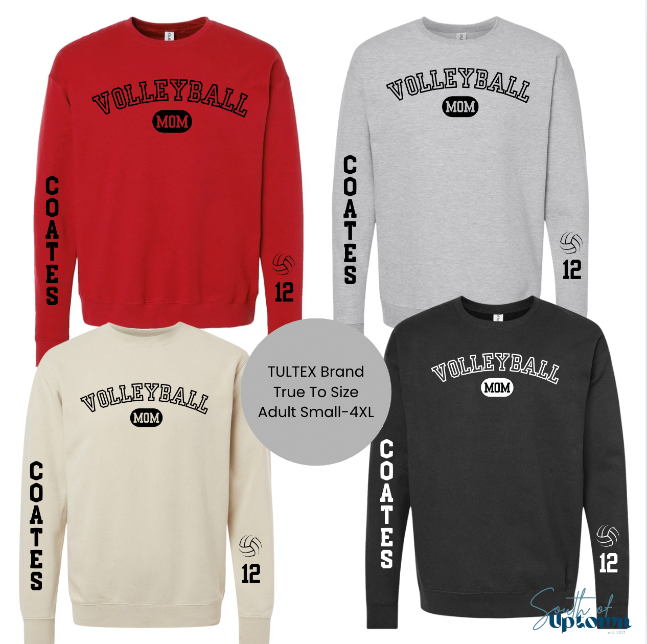Custom (mom,coach,dad,etc) Crewneck Sweatshirt