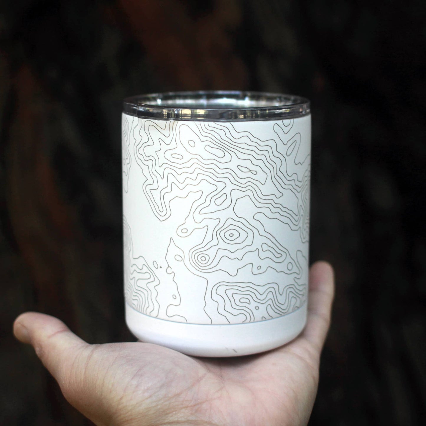 Waxhaw NC Map Insulated Cup in Matte White