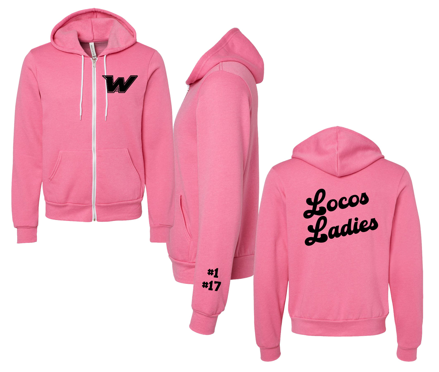 Locos Ladies Zip Up