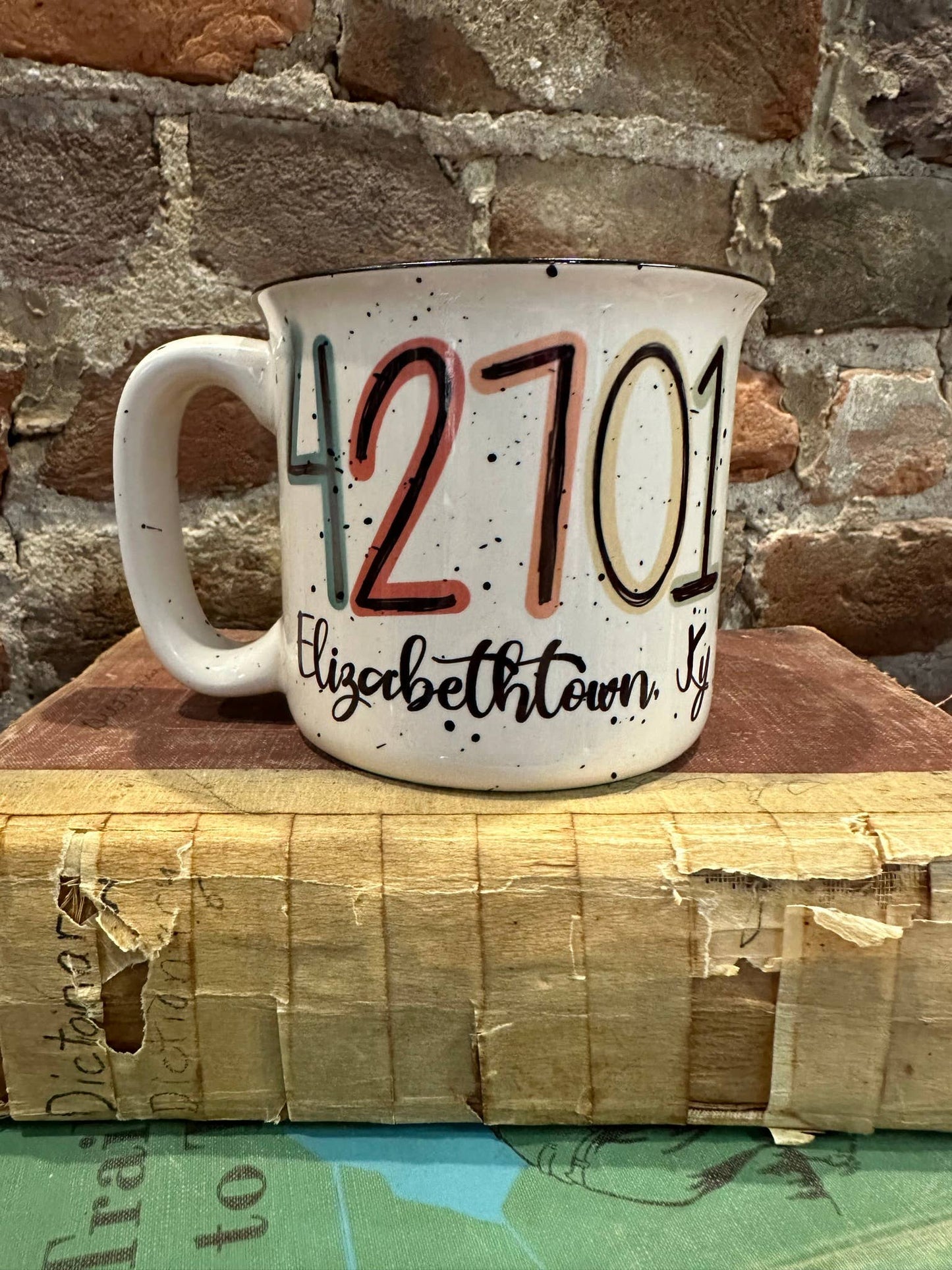 Customized Zip Code Ceramic Camp Mug